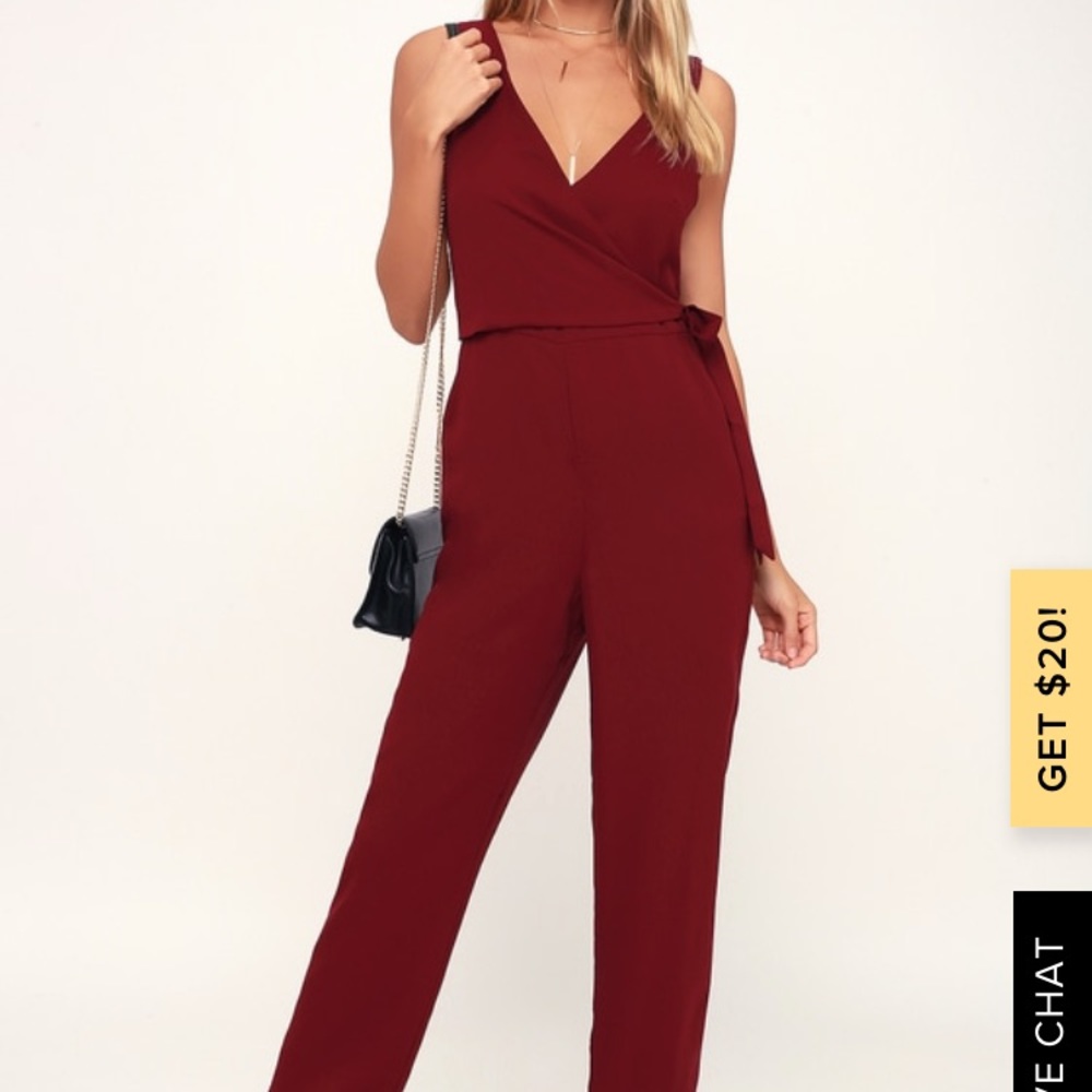 Wine Red Lulus Jumpsuit